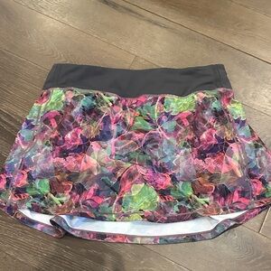Lululemon Colorful Floral Athletic Skirt